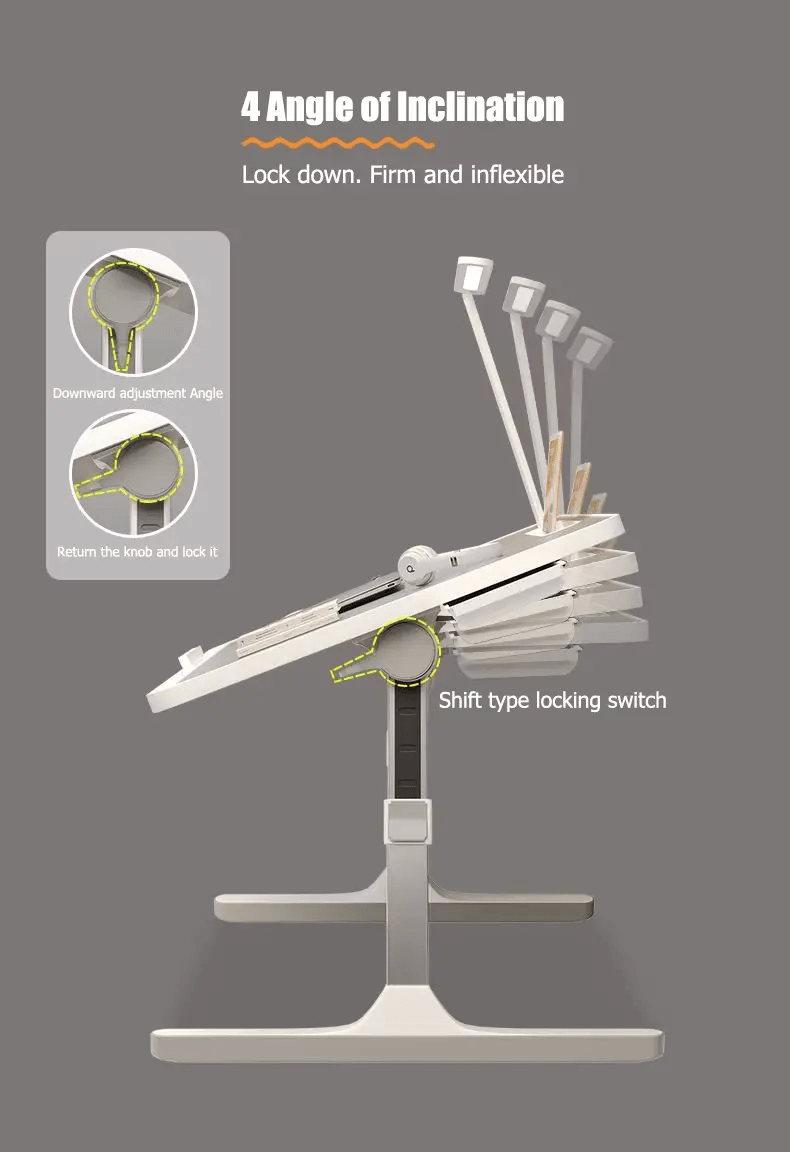 Portable Adjustable Notebook Folding Table - Gance.tech