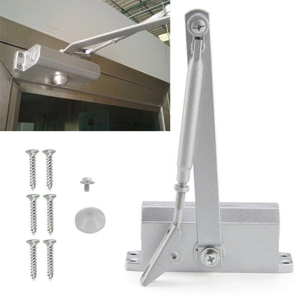 25 - 45KG Heavy Duty FIRE RATED Overhead Door Closer Opener Softs Close Adjustable - Gance.tech